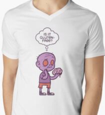 Glutenfreier Zombie T-Shirt mit V-Ausschnitt