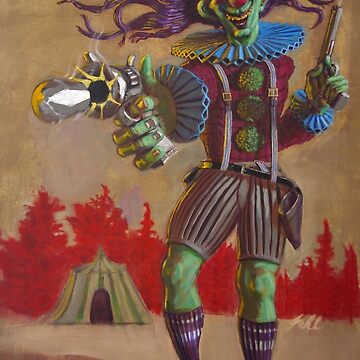 Artwork thumbnail, Rodney the Gunslinging Hermit Clown by RetinalKandy