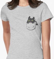 Pocket Toothless Women's Fitted T-Shirt