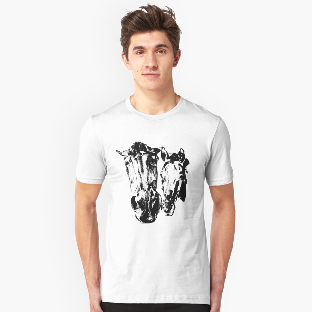 Two horses Slim Fit T-Shirt