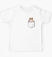 Doge Pocket (Pocket Doge T-Shirt) Kids T-Shirt