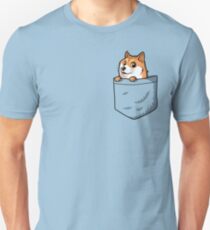 Doge Pocket (Pocket Doge T-Shirt) Unisex T-Shirt