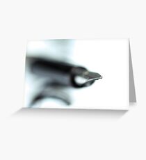 Writing imaginary stories... (blue version) Greeting Card