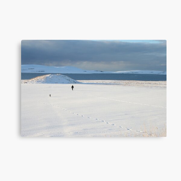 One Man And His Dog Canvas Print