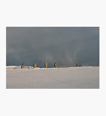 Brodgar Snowstorm Photographic Print