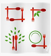Organic cuisine artwork Poster