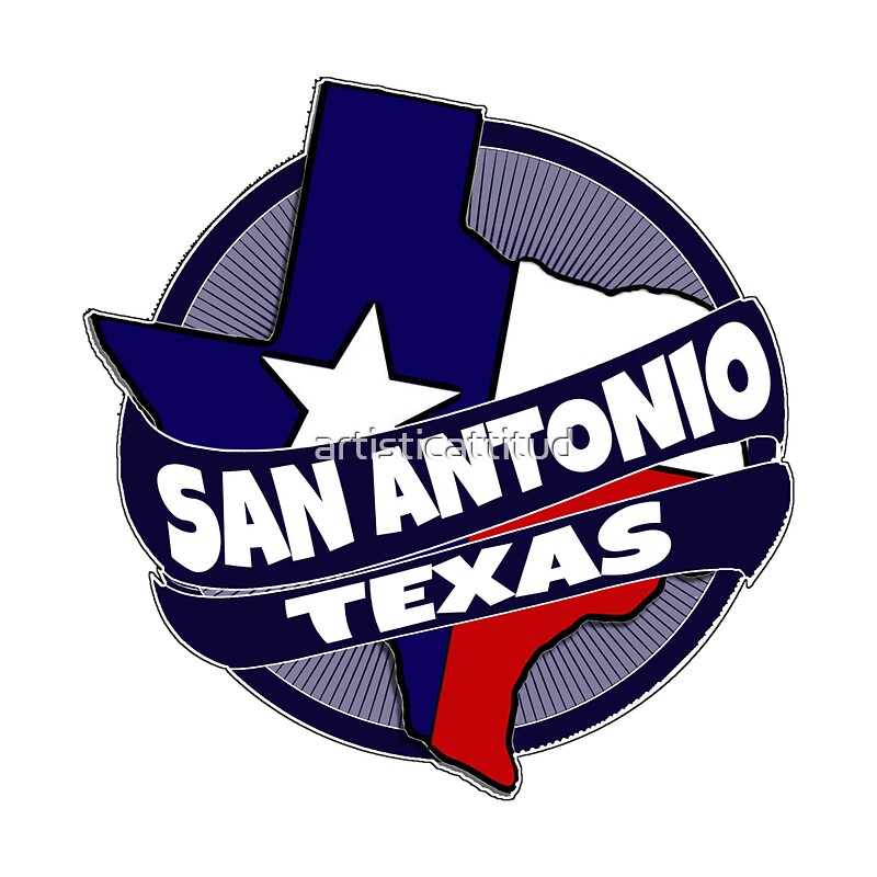 "San Antonio Texas flag burst" Stickers by artisticattitud Redbubble