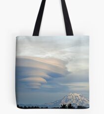 Fabulous Lenticular cloud and Mount Rainier Tote Bag