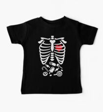 Scary Halloween X-Ray Kostüm Süßigkeiten Baby T-Shirt