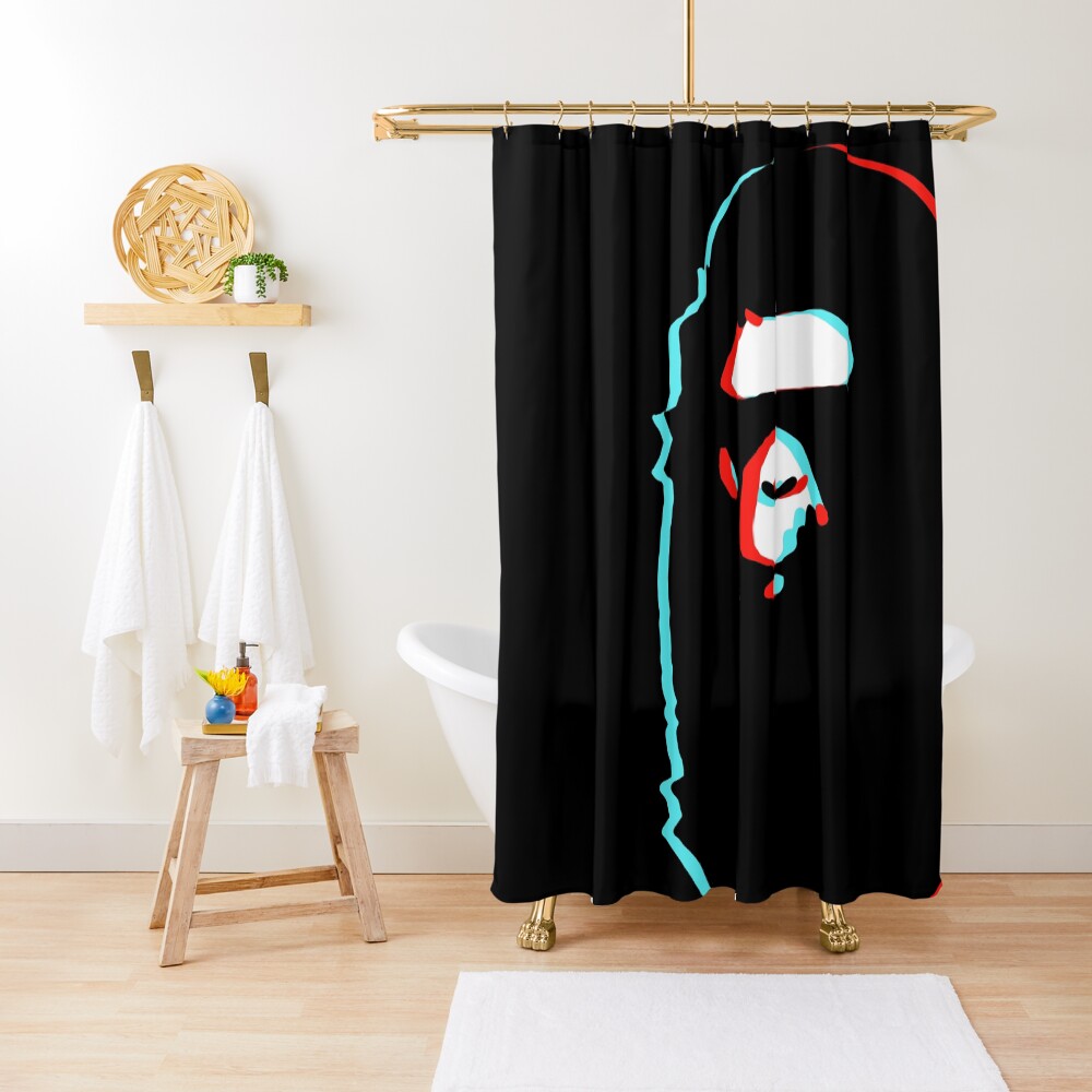 trippy bape Shower Curtain