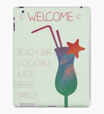 Welcome beach bar iPad Case/Skin