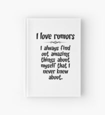 I love rumors. I always find out amazing things about myself that I never knew about. Hardcover Journal