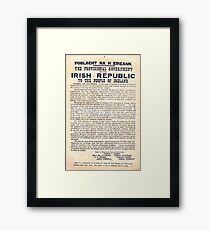 Lámina enmarcada Proclamación irlandesa de 1916