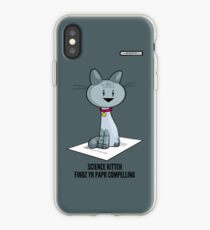 Science Kitteh is reviewing your latest paper iPhone-Hülle & Cover