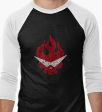 Gurren Lagann Typografie Baseballshirt mit 3/4-Arm