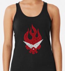 Camiseta con espalda nadadora Tipografía Gurren Lagann