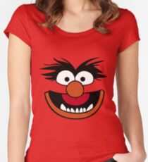 Animal Muppet (Orange Lips&Nose) Women's Fitted Scoop T-Shirt