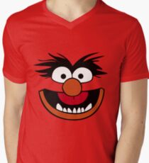 Animal Muppet (Orange Lips&Nose) Men's V-Neck T-Shirt