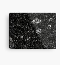 Black Space Metal Print