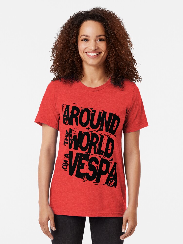 Alternate view of RTW on Vespa Tri-blend T-Shirt
