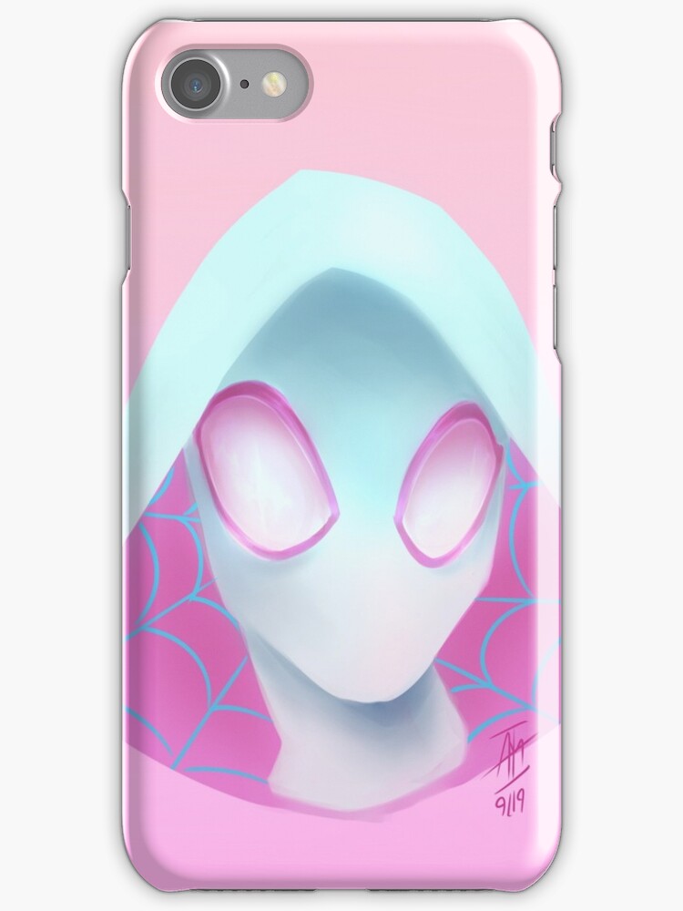 "SpiderGwen Portrait (ALT)" iPhone Case & Cover by astrophysician