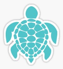 Teal Turtle Sticker