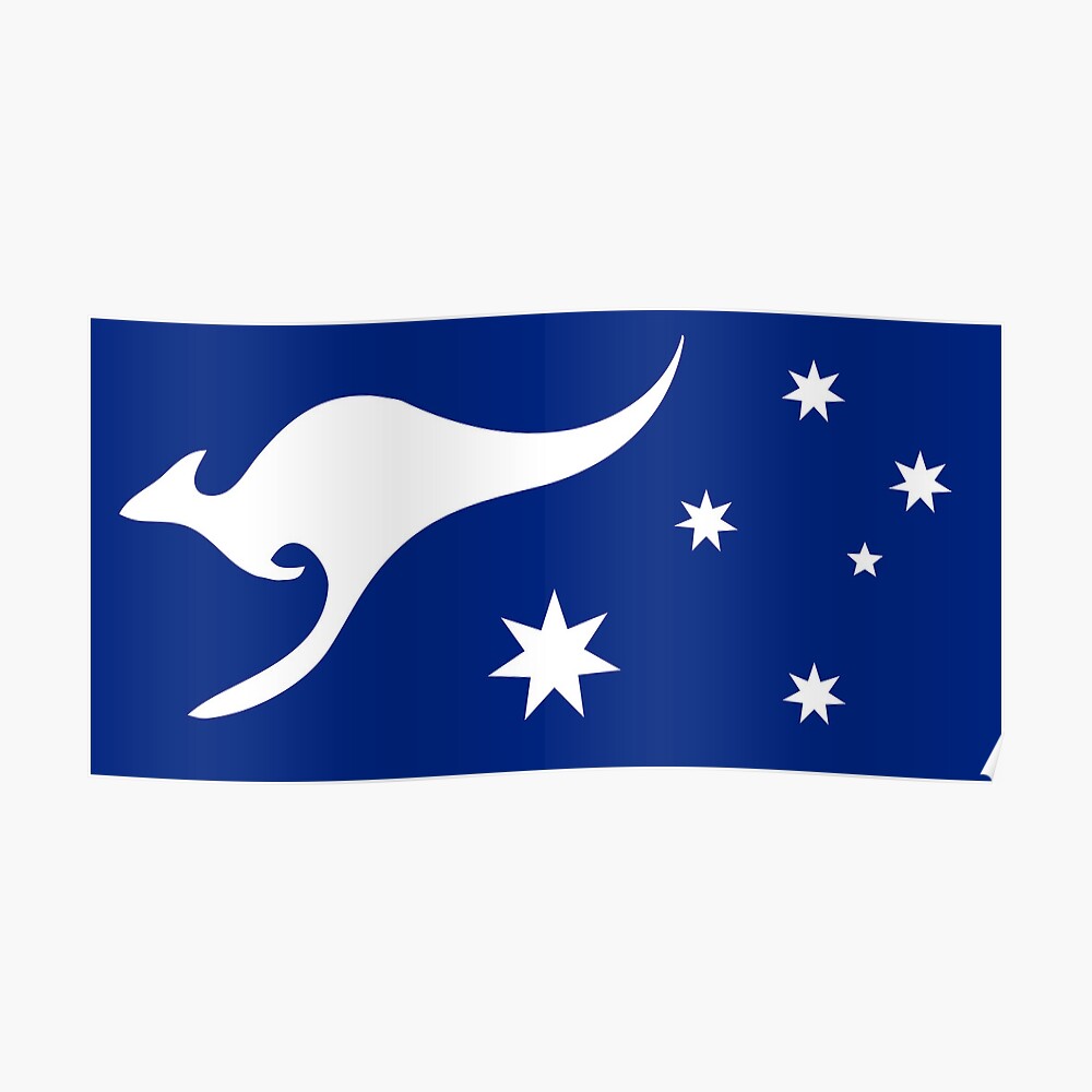 "New Australian Flag Design AFL3" Poster by VooKoo Redbubble