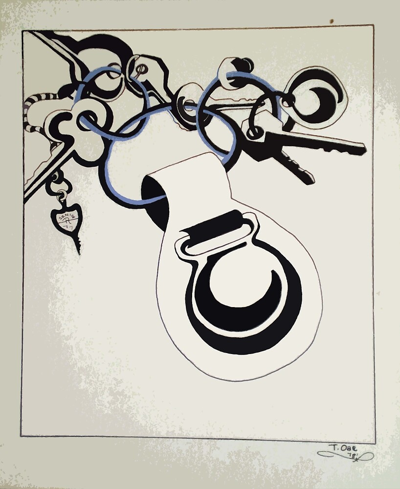 "HIGH SCHOOL KEYCHAIN" by Tammera Redbubble