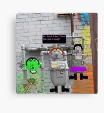 Captain Kirk Warning SPOCK Canvas Print