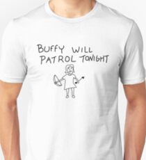 Buffy Will Patrol Tonight Unisex T-Shirt