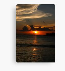 Sunset at Key West Canvas Print