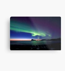Aurora Borealis over Haja island -II Metal Print