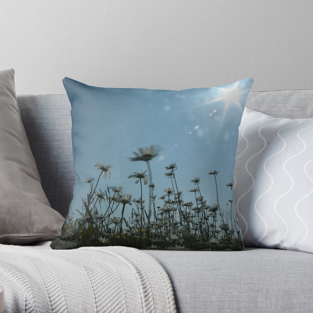 Daisies Throw Pillow