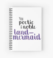 Poetische und Noble Land-Mermaid Spiralblock