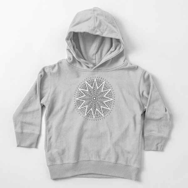 Black and White Minimalist Star Toddler Pullover Hoodie