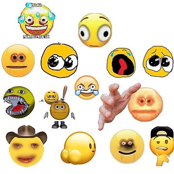 Cursed emoji funny emojis pack | iPad Case & Skin