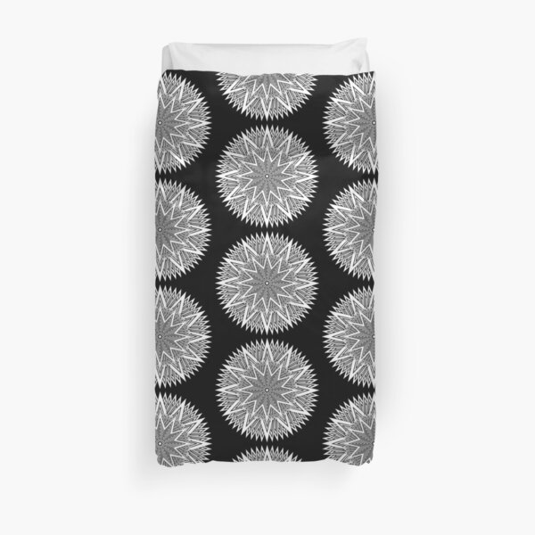 Monochrome Mandala Duvet Cover