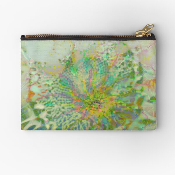 Floral abstraction Zipper Pouch