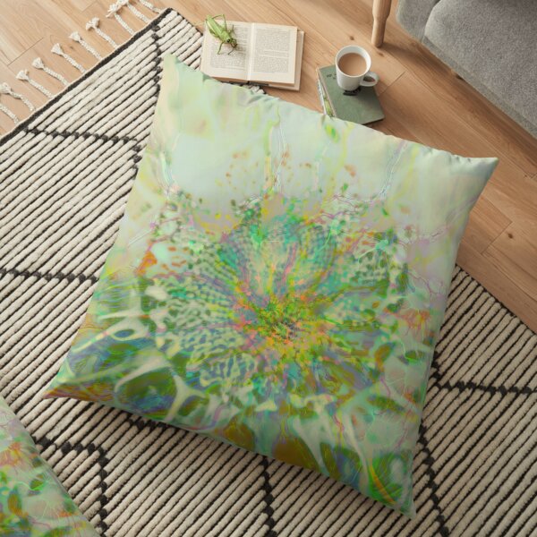 Floral abstraction Floor Pillow