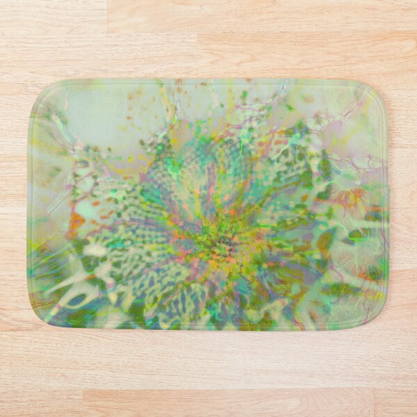 Floral abstraction Bath Mat