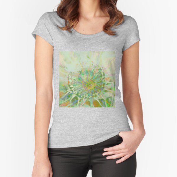 Floral abstraction Fitted Scoop T-Shirt