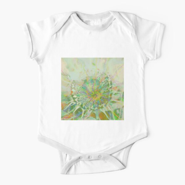 Floral abstraction Short Sleeve Baby One-Piece