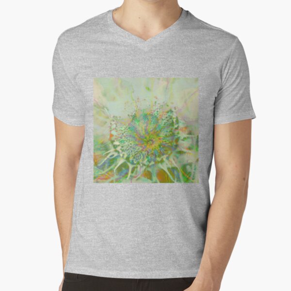 Floral abstraction V-Neck T-Shirt