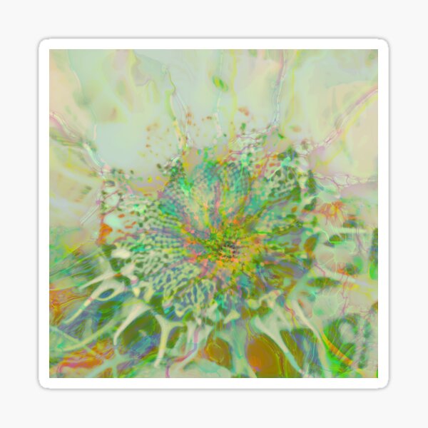 Floral abstraction Glossy Sticker