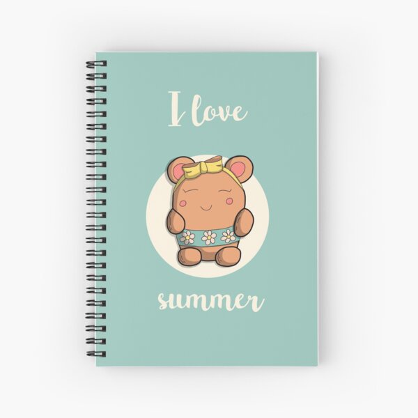 I love summer - Oursdoodle Cahier à spirale