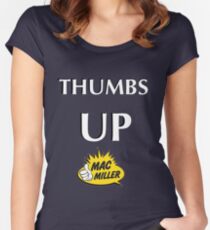 THUMBS UP Women's Fitted Scoop T-Shirt