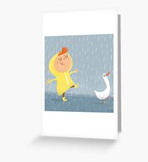 Nice weather for ducks Greeting Card
