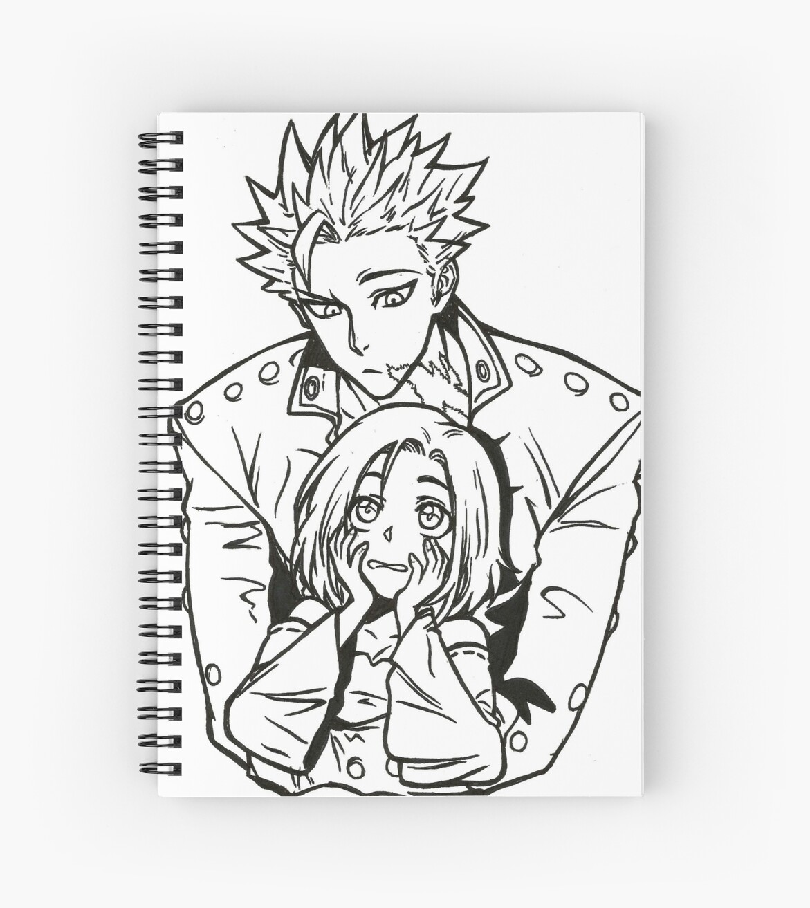 Ban And Elaine Spiral Notebook By Valentinasworks Redbubble