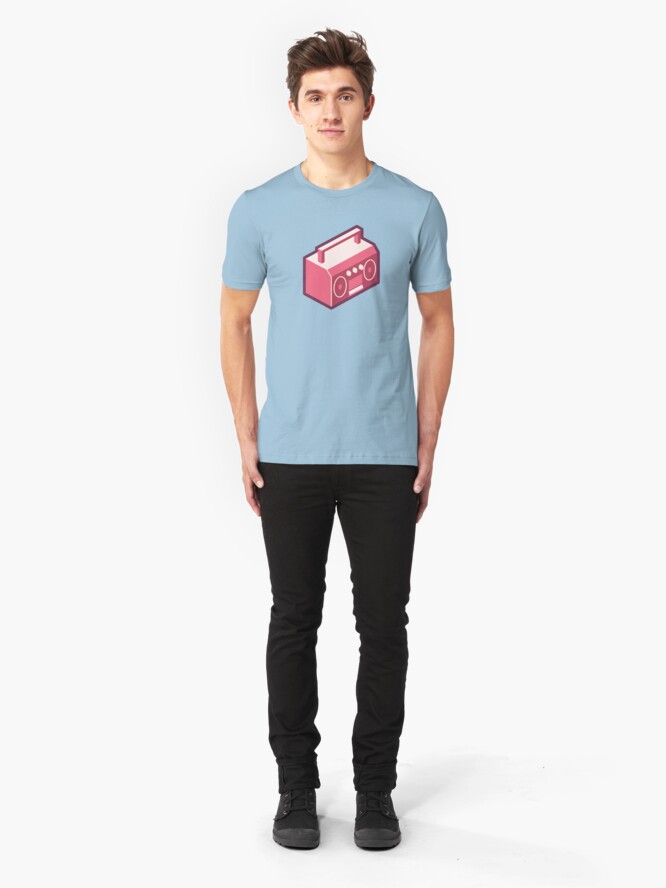 Alternate view of Pink Boom Box Slim Fit T-Shirt