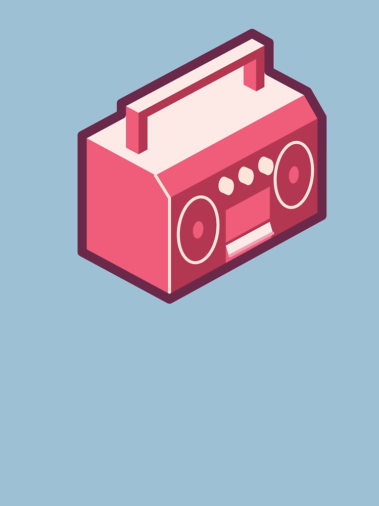 Pink Boom Box by a-roderick